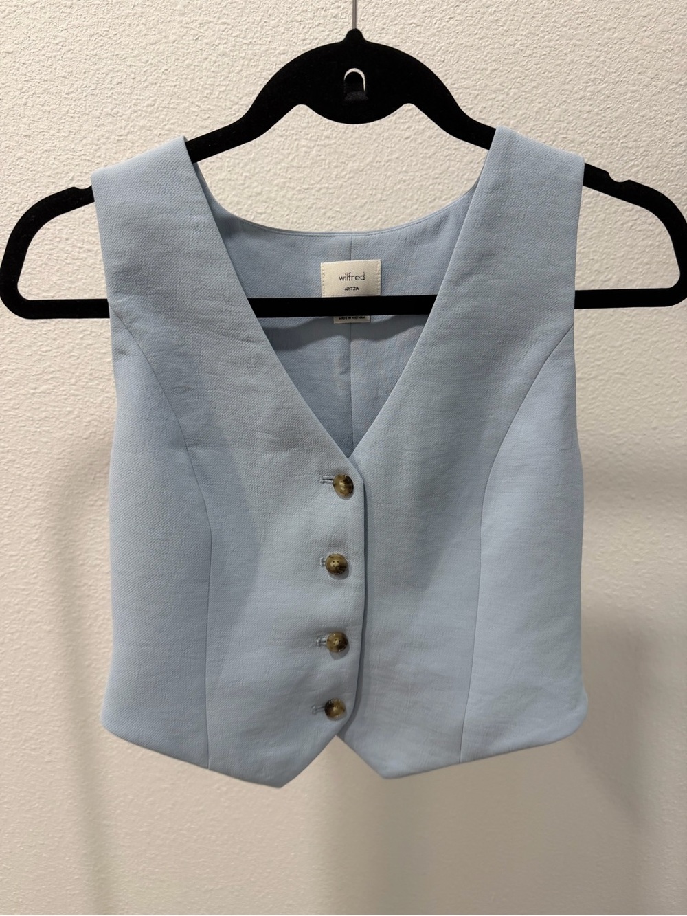 Aritzia/Wilfred Pacino Vest in Dew Blue Size 0